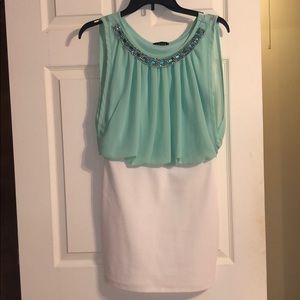 Fancy two color dress